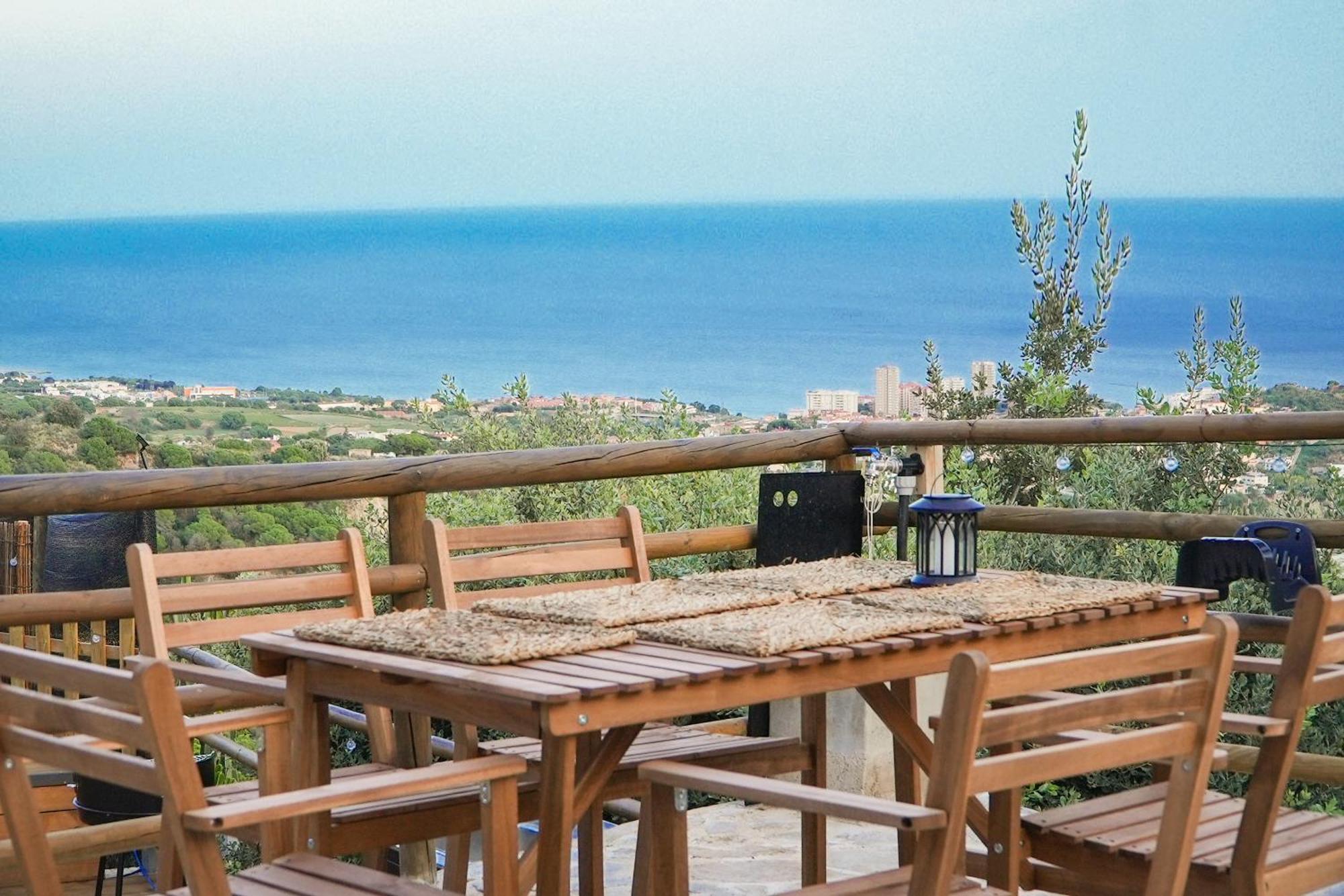 Aaa View Private Terrace Outdoor Heated Hot Tub Family Fun Villa Badalona Exterior photo
